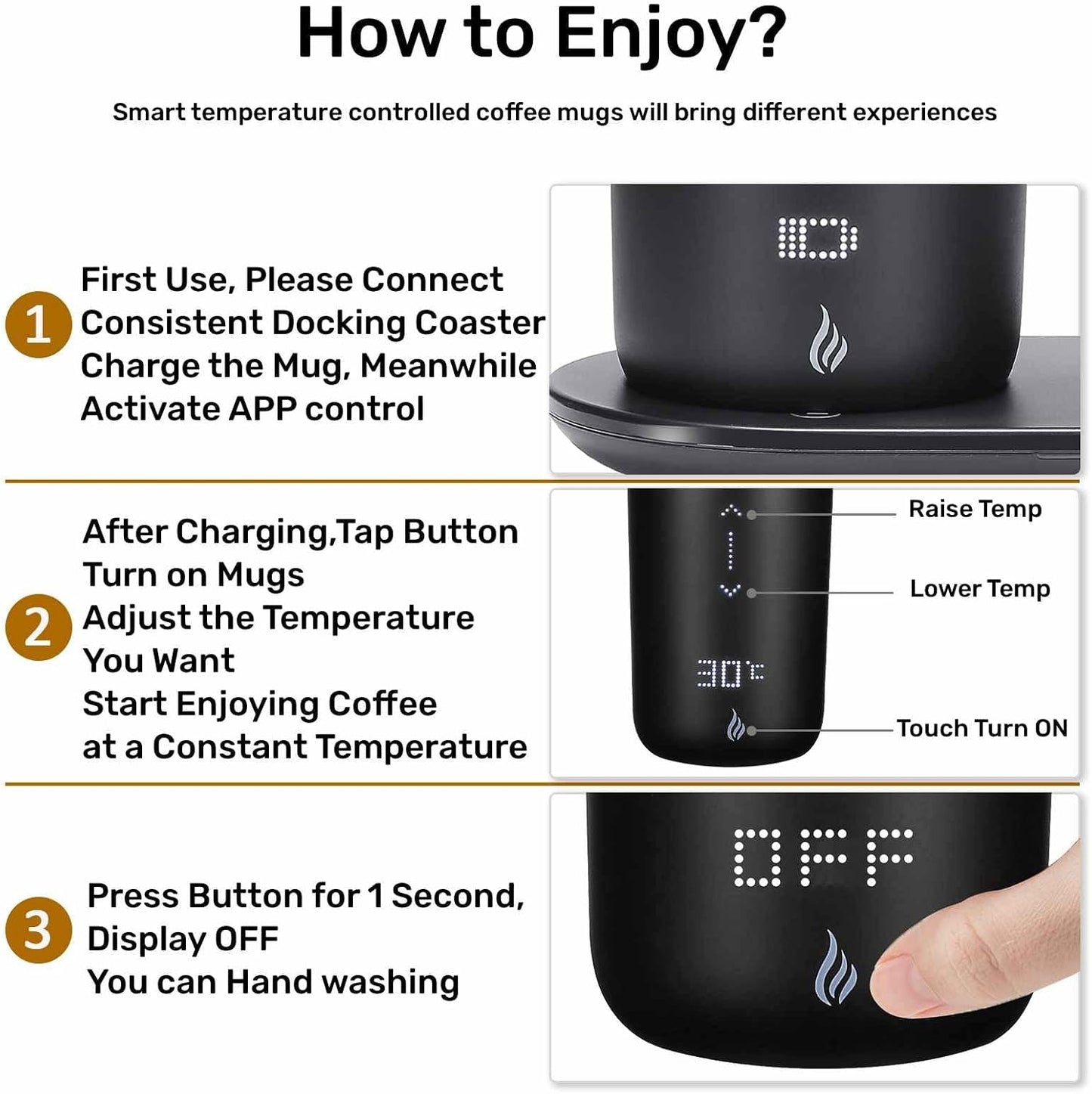 MugMate™ - Temperature Control Smart Heated Liquid Mug