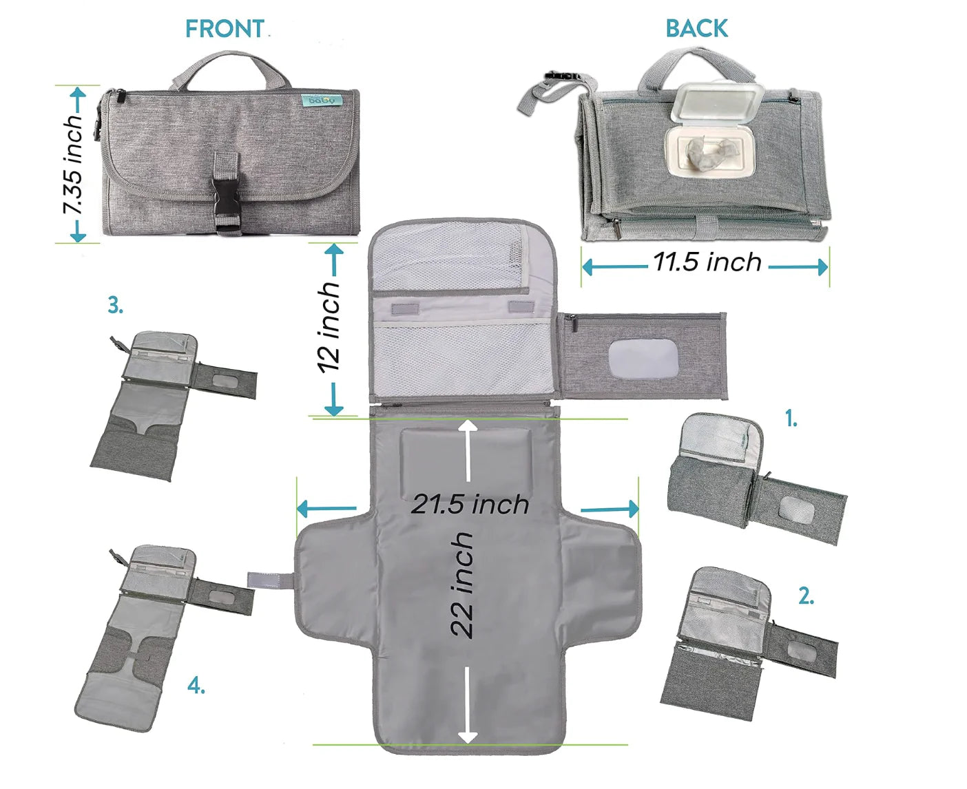 BabyCare™ - Portable Baby Changing Pad